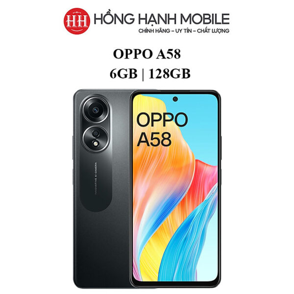 Mua Điện Thoại Oppo A58 6GB/128GB - Hàng Chính Hãng - Đen tại Hồng Hạnh Mobile