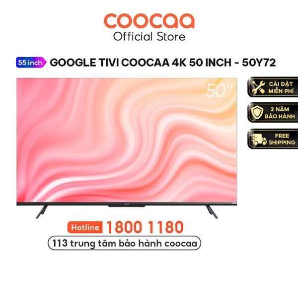 Mua Google Tivi Coocaa 4K 50 Inch - Model 50Y72 - Hàng Chính Hãng tại Điện thông minh Esmarthome