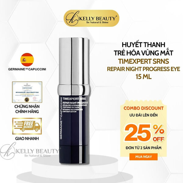 Mua Huyết Thanh Trẻ Hóa Vùng Mắt Germaine Timexpert SRNS Repair Night Progress Eye | Kelly Beauty - 15ml tại Kelly Beauty Plus