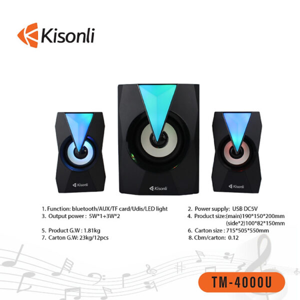 Mua Loa 2.1 Kisonli TM-4000U Bluetooth - Hàng chính hãng tại Vietstore24h