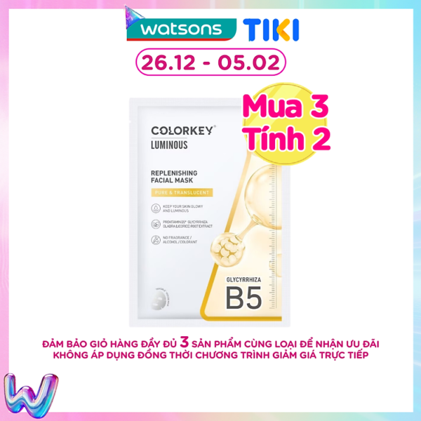 Mua Mặt Nạ Cấp Ẩm Colorkey Replenishing Facial Mask 25ml tại Watsons Vietnam Official Store