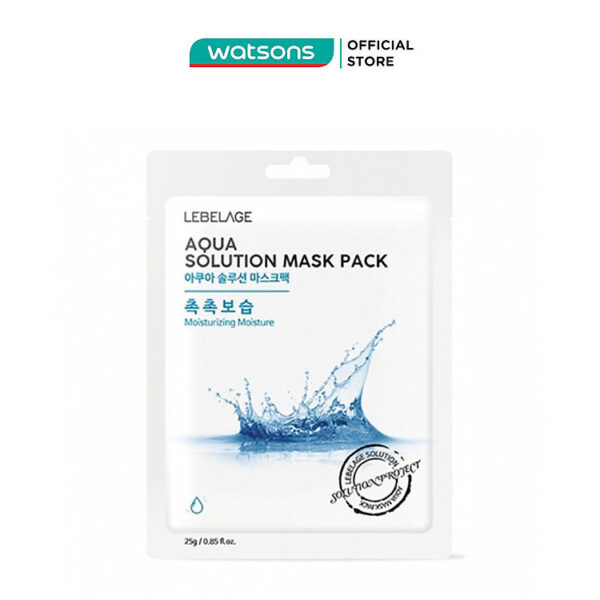 Mua Mặt Nạ Lebelage Aqua Solution Mask Pack Moisturizing Moisture Cấp Nước 25g tại Watsons Vietnam Official Store