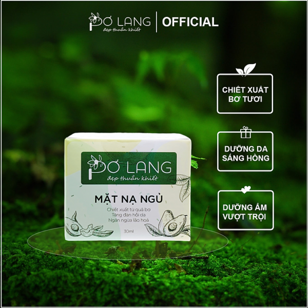 Mua Mặt nạ ngủ từ quả bơ cấp ẩm tăng đàn hồi giảm lão hóa da Pơ Lang 30g tại Pơ Lang đẹp thuần khiết