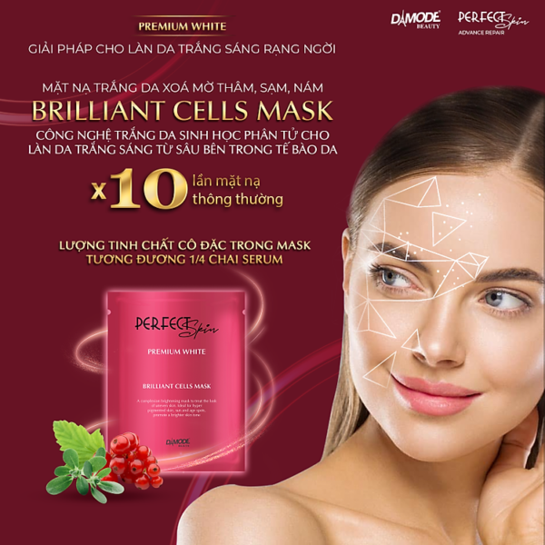 Mua Mặt nạ tinh chất cô đặc cho da mờ da thâm da sạm BRILLIANT CELL MASK DAMODE 5 cái dùng thử tại d&ghouse