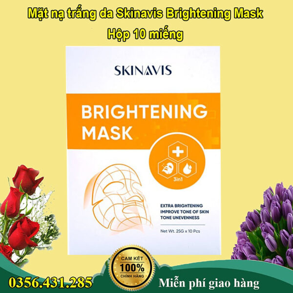 Mua Mặt nạ trắng da Skinavis Brightening Mask - Hộp 10 miếng tại Baby Shop 1820