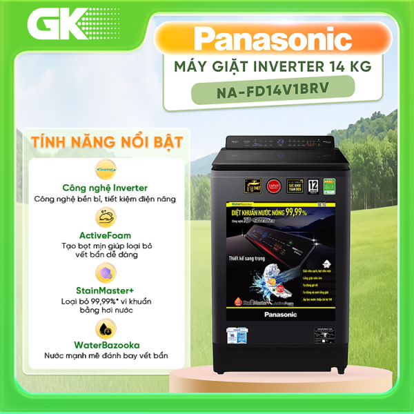 Mua Máy giặt Panasonic Inverter 14 Kg NA-FD14V1BRV Mới 2021 - HÀNG CHÍNH HÃNG - CHỈ GIAO HCM tại Gia Khang