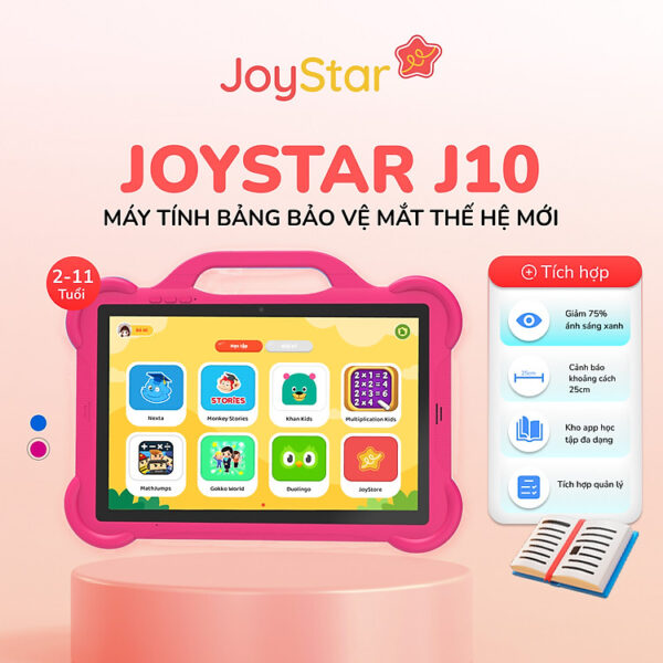 Mua Máy tính bảng Joystar J10 - Hàng chính hãng -Bảo vệ mắt - Chống ánh sáng xanh - Hồng tại Masscom