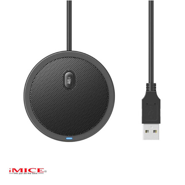 Mua Micro thu âm đa hướng 360 độ để bàn UM02 dùng cho họp hội nghị trực tuyến chân cắm USB có LED- hàng nhập khẩu tại Titeck