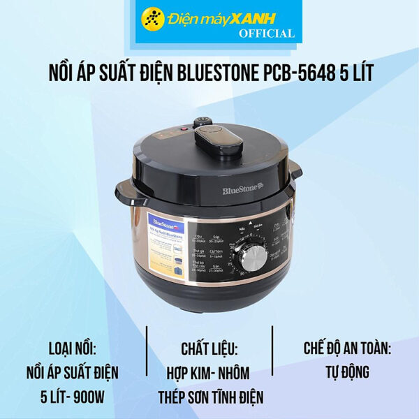 Mua Nồi áp suất điện BlueStone PCB-5648 5 lít - Hàng Chính Hãng tại Điện Máy Xanh Official