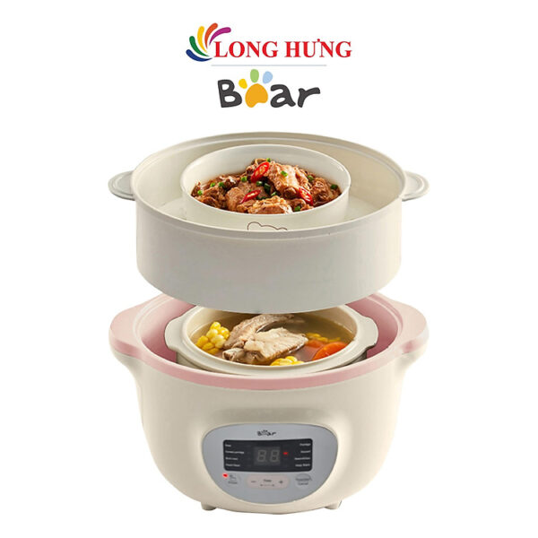 Mua Nồi nấu chậm Bear 1.6 lít SUBE002 - Hàng chính hãng - Hồng tại Đồ Sơ Sinh Mẹ và Bé Chip