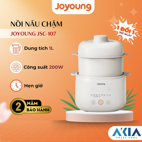 Mua Nồi nấu chậm Joyoung JSC-107 - Dung tích 1L, Công suất 200W, Chữ tiếng Việt - Hàng chính hãng tại IMOU Store