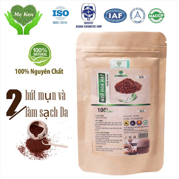 Mua Ngũ hoa hạt thiên nhiên MẸ KEN 100G - ngũ hoa đắp mặt, mặt nạ ngũ hoa hạt, hạt đình lịch tại Mẹ Ken House