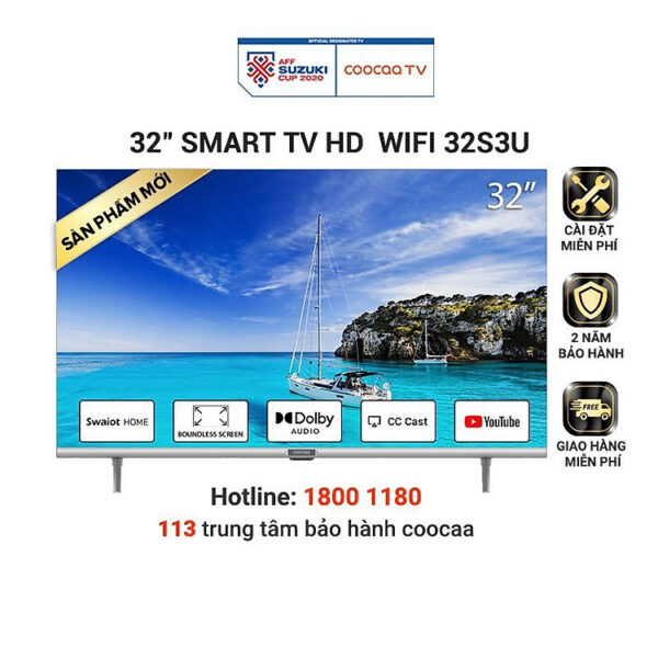 Mua Smart Tivi Coocaa HD 32 inch 32S3U tại Điện thông minh Esmarthome