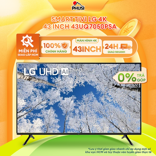 Mua Smart Tivi LG 4K 43 Inch 43UQ7050PSA - Model 2023 tại Điện Máy Phú Sĩ