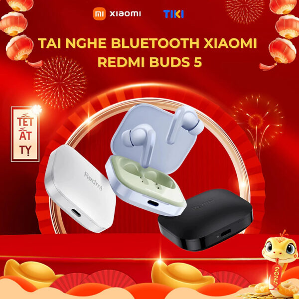 Mua Tai Nghe Bluetooth Chống Ồn Xiaomi Redmi Buds 5 - Hàng Chính Hãng - Black tại WinhotechVN