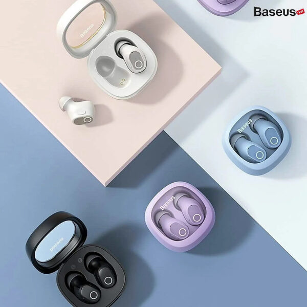 Mua Tai Nghe Không Dây Baseus Bowie WM02 True Wireless Earphones - hàng chính hãng - trắng trong suốt tại Baseus Official Online Store