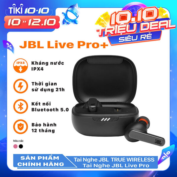 Mua Tai Nghe Truewirelss JBL Live Pro+ TWS - Đen - Hàng Chính Hãng tại Kim Thanh Long Electronics