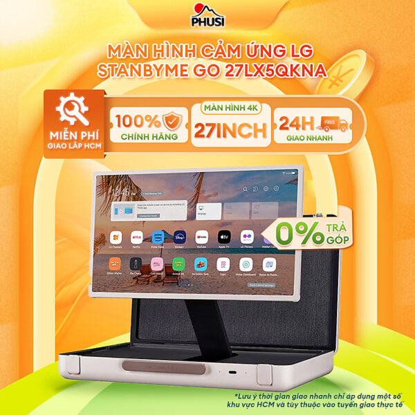 Mua Tivi xách tay LG StanbyME Go 27LX5QKNA 27 inch không dây, tích hợp pin 3h , Hàng chính hãng tại Điện Máy Phú Sĩ