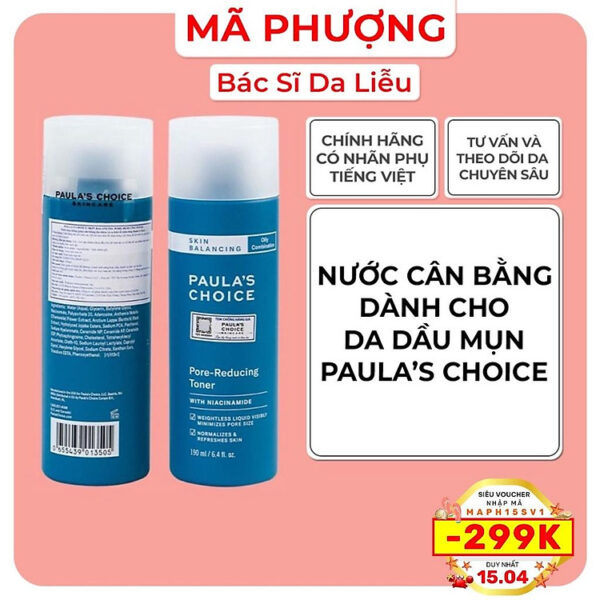 Mua Toner cho da dầu mun Paula's Choice SKIN BALANCING PORE-REDUCING tại HH Beauty