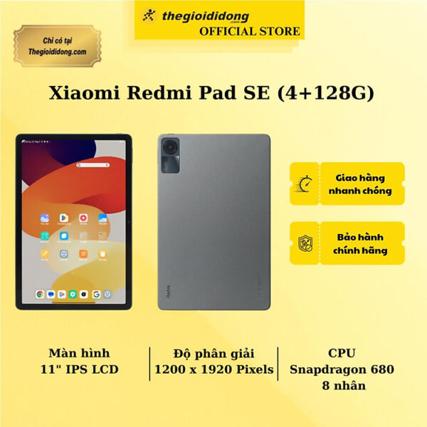 Mua Xiaomi Redmi Pad SE (4+128G) Xám - Hàng chính hãng - Hàng Chính Hãng tại Thế Giới Di Động Official